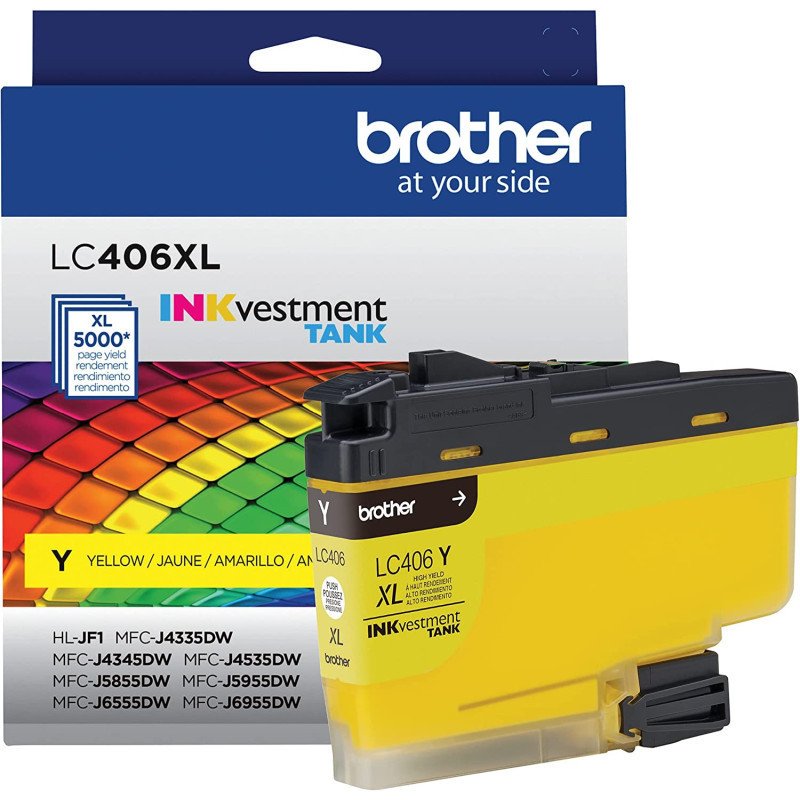 CARTUCHO BROTHER LC-406XL 5000 PAG AMARILLO