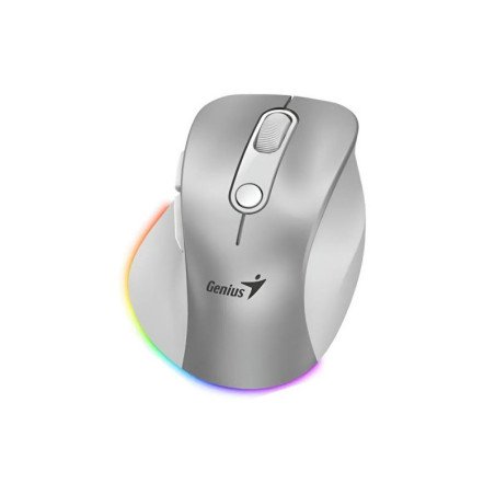 MOUSE GENIUS WIRELESS ERGO 9000S PRO 2.4GHZ+BT SILVER