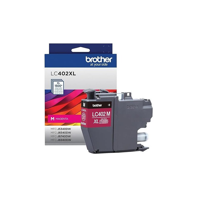 CARTUCHO BROTHER LC-402XL 1500 PAG MAGENTA CARTUCHO BROTHER LC-402XL 1500 PAG MAGENTA