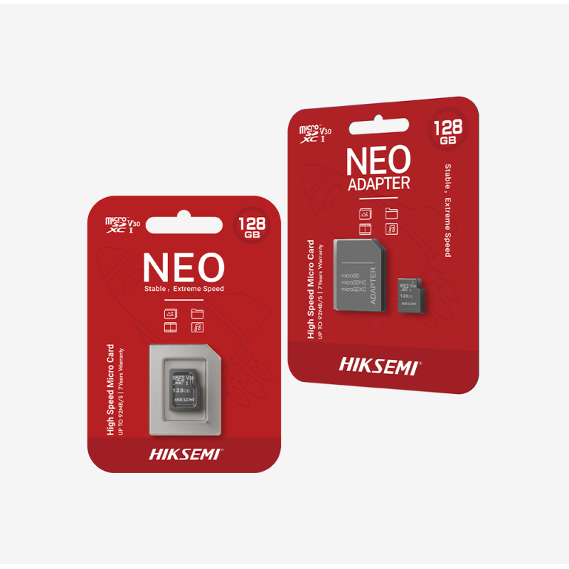 TARJETA MICROSD HIKSEMI 128GB NEO C/ADAP TARJETA MICROSD HIKSEMI 128GB NEO C/ADAP