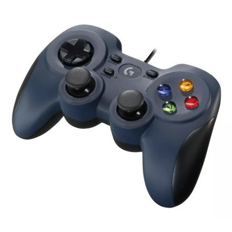 Joystick Logitech Gamepad F310 Gaming Juegos Color Azul/Negro