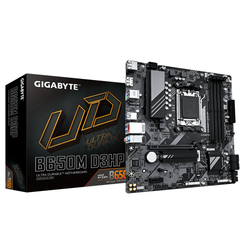 MOTHERBOARD GIGABYTE B650M D3HP AX DDR5 AM5 MOTHERBOARD GIGABYTE B650M D3HP AX DDR5 AM5