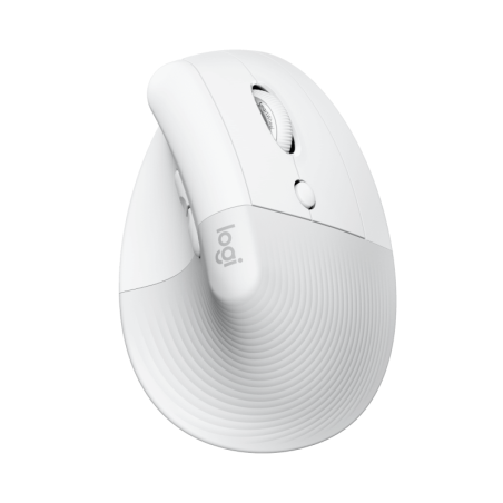 Mouse Inalámbrico Logitech Lift Blanco vertical