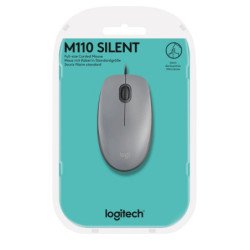 MOUSE LOGITECH M110 SILENT SILVER