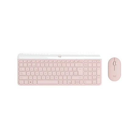 TECLADO Y MOUSE SLIM WIRELESS LOGITECH MK470 ROSE 920-011312