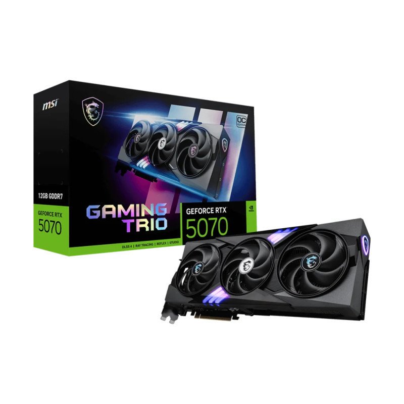 PLACA DE VIDEO 12GB RTX 5070 MSI GAMING TRIO OC PLACA DE VIDEO 12GB RTX 5070 MSI GAMING TRIO OC