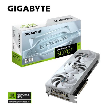 PLACA DE VIDEO 16GB RTX 5070 TI GIGABYTE EAGLE OC ICE SFF