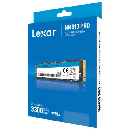 Disco Interno SSD LEXAR NM610 PRO 500GB M.2 NVMe