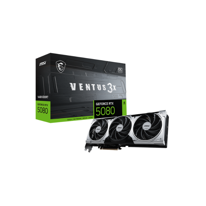 PLACA DE VIDEO VGA MSI GeForce RTX 5080 VENTUS 3X OC PLUS 16G