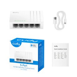 Switch Cudy 5 puertos Gigabit - Split USB-C GS105U