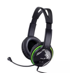 Auricular C/mic Genius Hs-400a green single jack