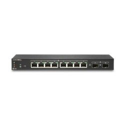 Switch SonicWall SWS12-8: 8 GbE + 2 SFP, Wireless Net. Management, Sup. 3 Años