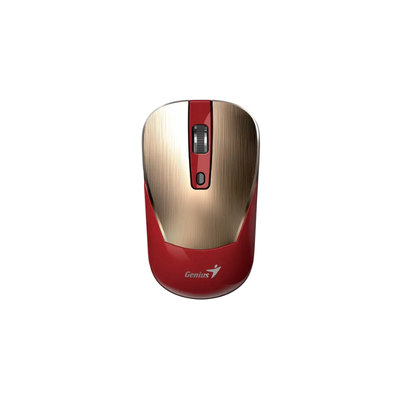 MOUSE GENIUS INALAMBRICO USB-A NX-7125 GOLD + RED