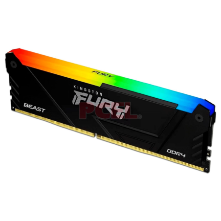 Memoria Ram UDIMM KINGSTON Fury Beast 16GB DDR4 3200 Mhz CL16 1.35V Single Negro RGB