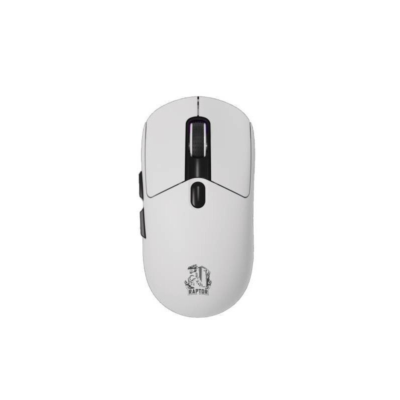 Mouse Gamer Raptor Storm Grip Wireless 7 botones 24000dpi RGB Pixart Sensor White