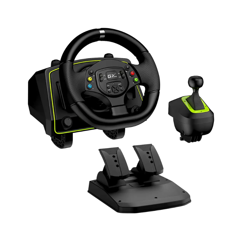 Volante Genius Speed Master X2 con palanca de cambios Vibración 1080°