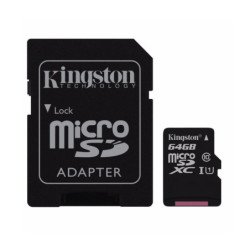 MEMORIA MICRO SD KINGSTON 64GB CLASE 10