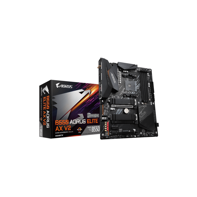 MOTHERBOARD GIGABYTE AM4 B550 AORUS ELITE AX V2 BOX ATX